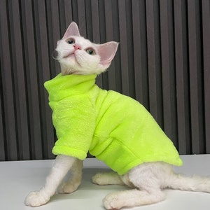 Mink Velvet Cat Clothes Sphynx Cat Sweater Hairless Cat Clothes Devon ...