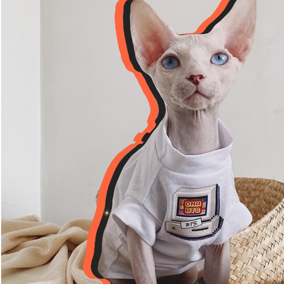 Hairless Cat Clothes Cotton Clothing for Cats Sphynx Cat -  UK