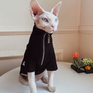 Swag Jacket for Hairless Cat, Sphynx Cat Clothing, Spring Cat Clothing, Breathable Cat Clothing
