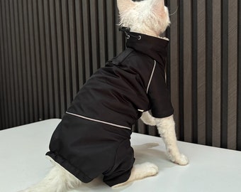 Outdoor Jacket for Hairless Cat, Thicken Winter Jacker for Sphynx Cat, Cat Clothing, Devon Rex Cat Clothing