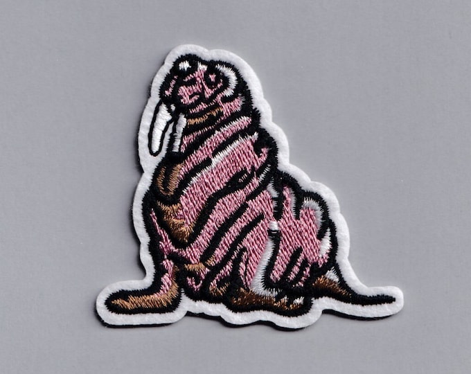 Walrus Patch Iron-on Embroidered Walrus Applique Patches