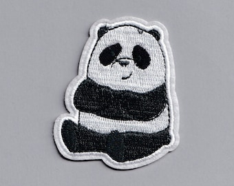 Joli patch panda géant appliqué thermocollant pour enfants