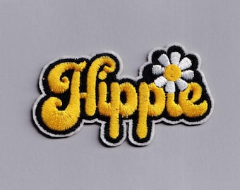Cute Hippie Patch Iron-on Embroidered Hippy Patch Applique