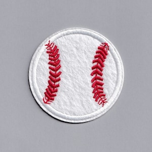 Embroidered Iron-on Baseball Ball Patch Applique Sports Baseball Patch