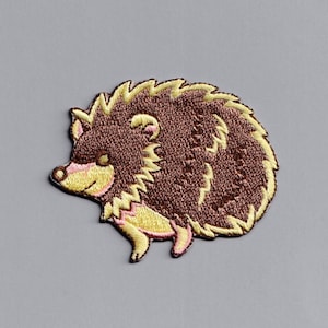 Cute Embroidered Iron-on Hedgehog Patch Applique