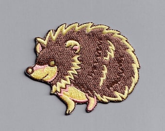 Cute Embroidered Iron-on Hedgehog Patch Applique