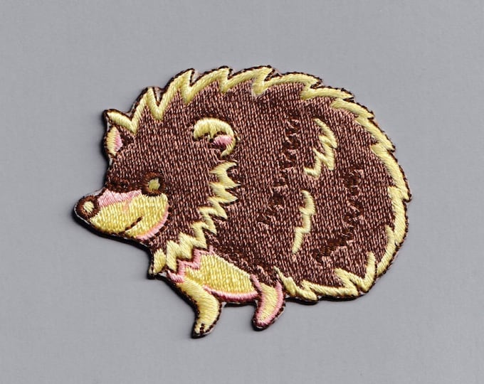 Cute Embroidered Iron-on Hedgehog Patch Applique
