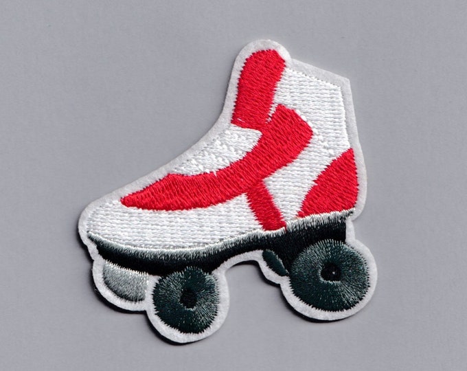 Roller Skating Patch Iron-on Embroidered Roller Skate Patch Applique