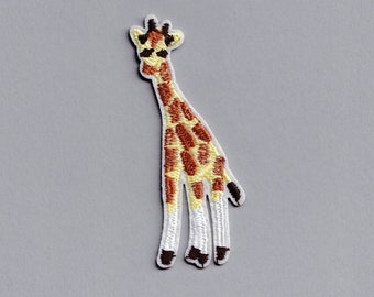 Embroidered Cute Giraffe Patch Iron-on Applique Patch Kids Safari Animal Patch