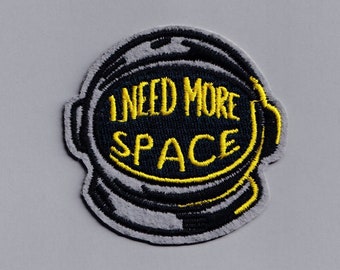 I Need More Space Astronaut-patch appliqué opstrijkbare geborduurde ruimtepatch