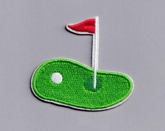 Golf Putting Patch Embroidered Iron-on Golf Patches Applique