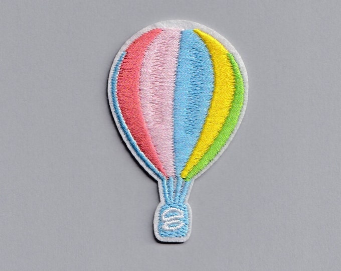 Colourful Hot Air Balloon Patch Iron-on Embroidered Kids Applique