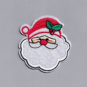 Embroidered Iron-on Santa Claus Patch Applique Christmas Xmas Patches