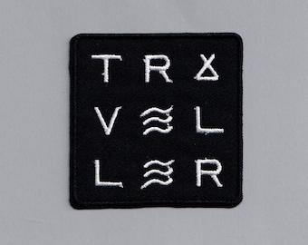 Embroidered Iron-on Traveller Patch Backpacking Travelling Applique Patch