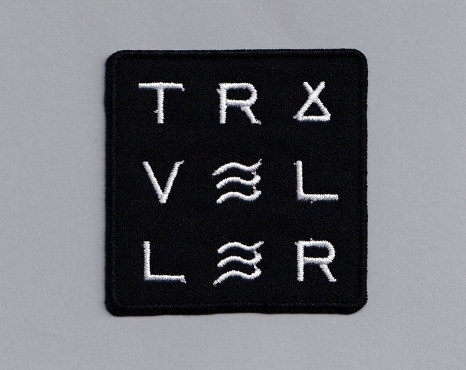 Embroidered Iron-on Traveller Patch Backpacking Travelling Applique Patch