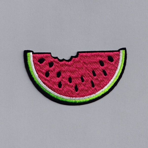 Patch tranche de pastèque appliqué thermocollant patch piqûre pastèque brodé