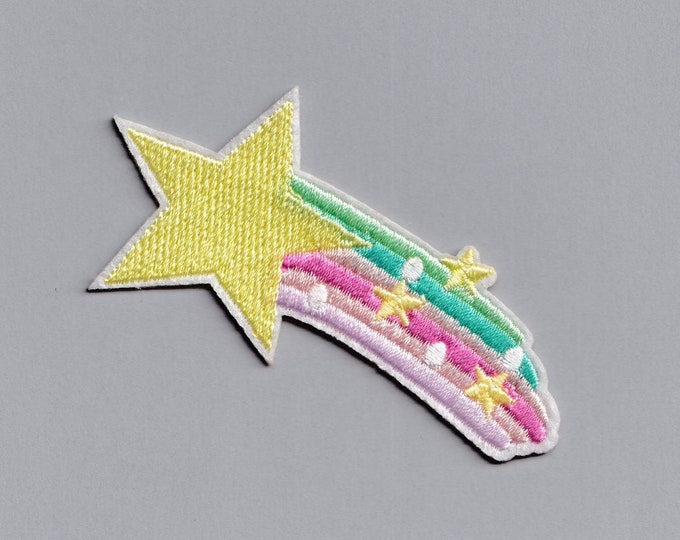 Embroidered Iron-on Shooting Star Patch Applique