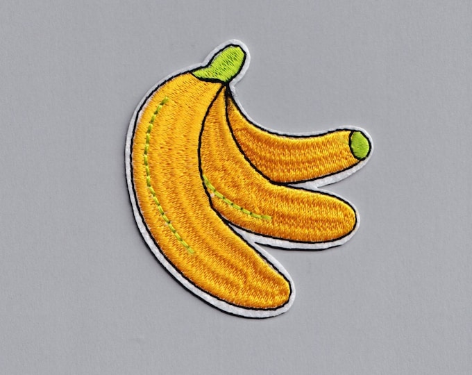 Embroidered Iron-on Banana Patch Fruit Applique Kids