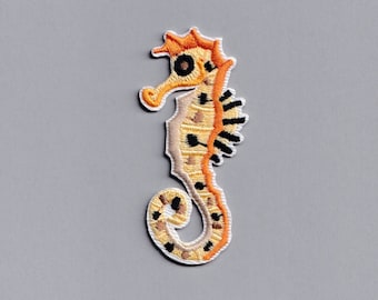 Embroidered Cute Seahorse Patch Iron-on Applique Patch Kids
