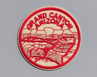 Embroidered Grand Canyon Arizona Iron On Patch for Clothing Luggage Travel Patch Applique