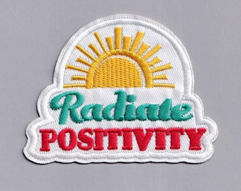 Radiate Positivity Patch Iron-on Embroidered Positive Thinking Patches
