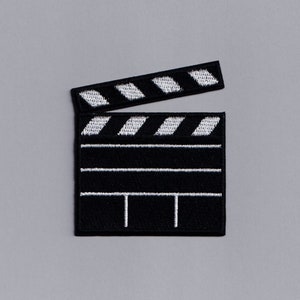 Film Clapperboard Patch Embroidered Iron-on Clapper Board Movie Director Patches