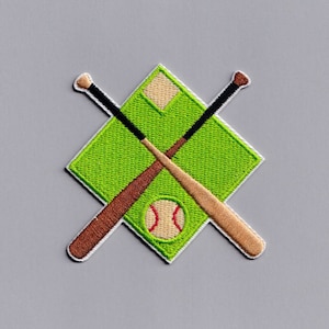 Baseball Field Patch Applique Embroidered Iron-on Baseball Patches