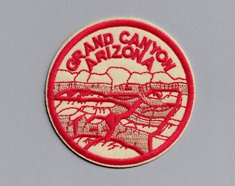 Embroidered Grand Canyon Arizona Iron On Patch for Clothing Luggage Travel Patch Applique