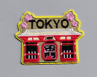 Tokyo Japan Embroidered Iron-on Patch Applique Travel Backpacking Patches