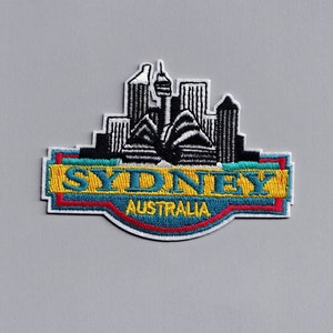 Iron-on Sydney Skyline Australia Patch Applique Embroidered Travel Patch