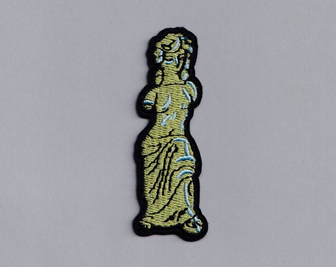 Venus De Milo Statue Patch Iron-on Embroidered Art Greek Sculpture Patches