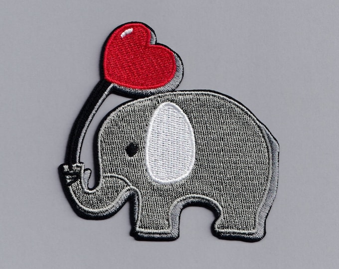 Cute Embroidered Elephant Patch Elephant With Balloon Applique Patch Kids