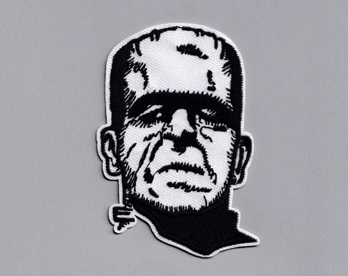 Embroidered Iron-on Frankenstein Patch Horror Movie Classic Film Applique Patch