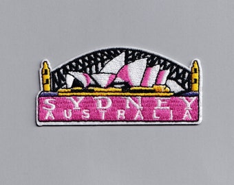 Iron-on Sydney Australia Patch Applique Embroidered Travel Patch Opera House