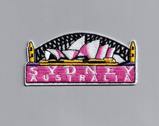 Iron-on Sydney Australia Patch Applique Embroidered Travel Patch Opera House