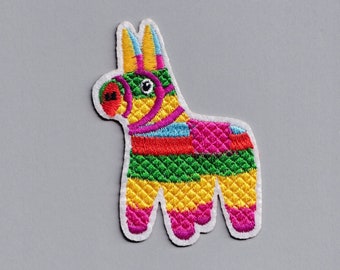 Cute Colourful Embroidered Alpaca Patch Iron-On Llama Applique Patch