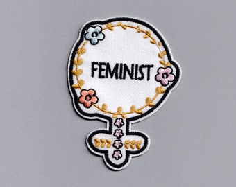 Feminist Patch Applique Iron-on Feminist Female Gender Symbol Patch