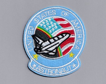 United States of America Astronaut Patch Embroidered Iron-on Space Patches