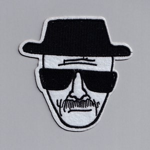 ウォルター・ホワイトの大型「ブレイキング・バッド」パッチ アイロン接着または縫い付けアップリケバッジ ハイゼンベルグ