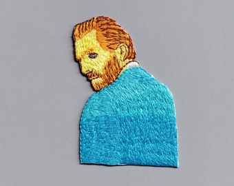 Vincent Van Gogh Embroidered Patch Iron on Applique