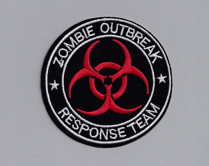Embroidered Zombie Outbreak Response Team Patch Iron-On Applique Patch