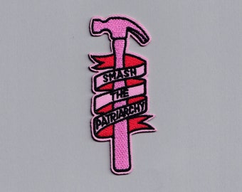 Embroidered Iron-On Smash The Patriarchy Feminist Patch