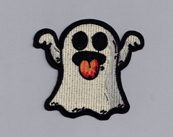 Embroidered Iron-on Ghost Patch Applique Kids Ghost Patches Halloween