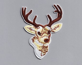 Embroidered Iron-on Stag Deer Patch Applique