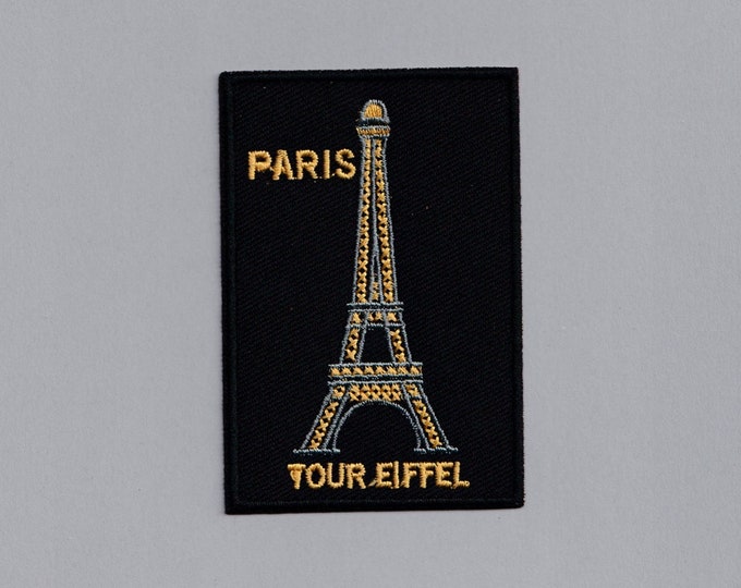 Embroidered Eiffel Tower Paris Patch Applique France Travel Patch