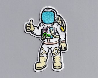 Parche de astronauta para planchar bordado, parche de astronauta para niños, parche de viaje espacial