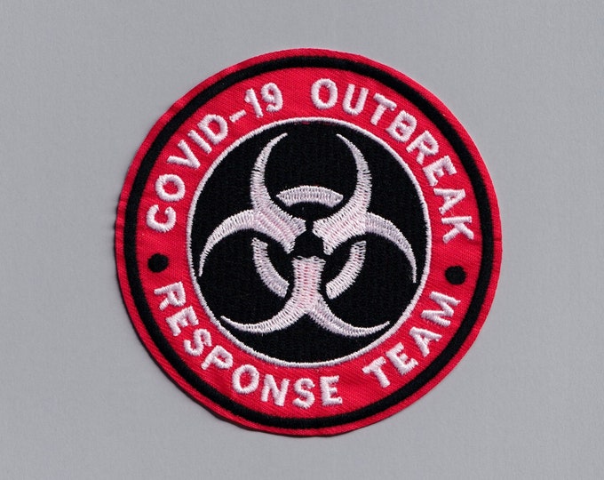 Embroidered Covid-19 Outbreak Response Team Patch Iron-on Applique Coronavirus Funny