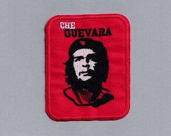 Red Che Guevara Patch Iron-on Embroidered Communism Communist Patch Applique