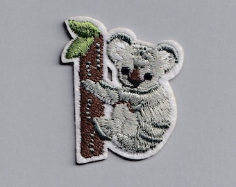 Aplique de parche de koala bordado para planchar