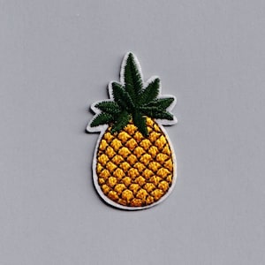 Cute Petite Pineapple Patch Embroidered Iron-on Applique